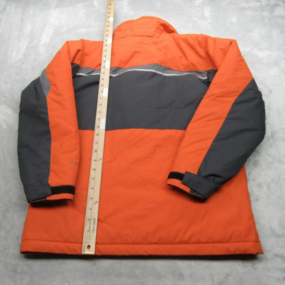 Columbia Jacket Youth‎ 14/16 Orange Omni-Shield Waterproof Insulated Full Zip